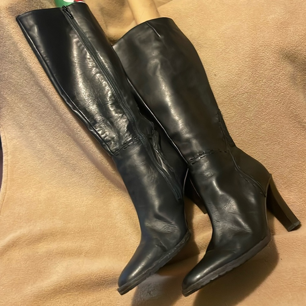 J. CREW BLACK LEATHER 👢BOOTS👢